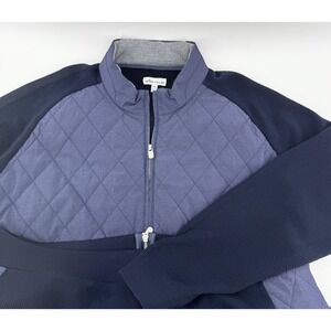 Peter Millar Crown Elite Men's 2XL Navy Hybrid Quilted Merino Wool Jacket